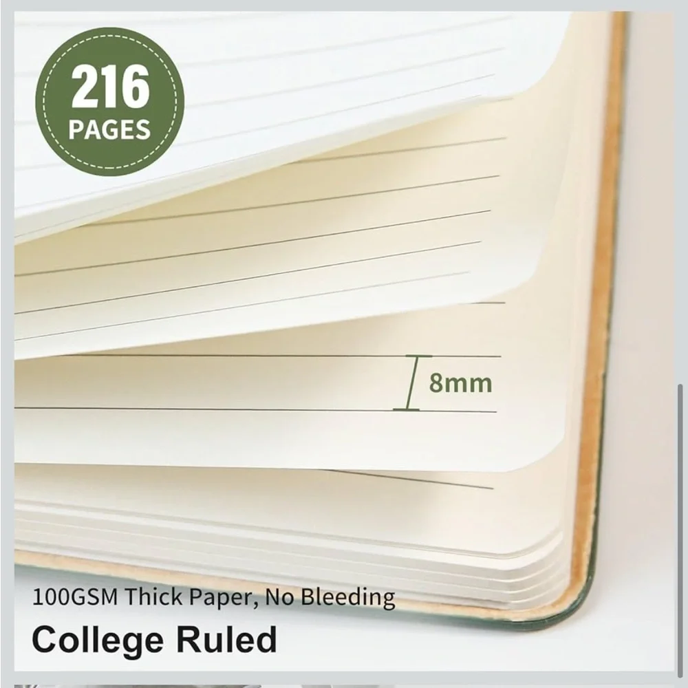 Lined Journal Notebook for Work College Ruled Note Book 5.79